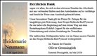 Traueranzeige von Neumann, Heidemarie