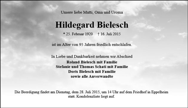 Hildegard Bielesch