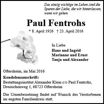 Paul Fentrohs