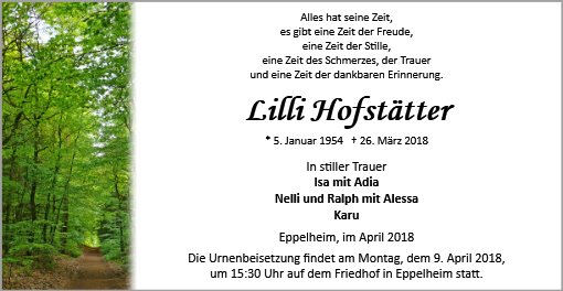 Lilli Hofstätter