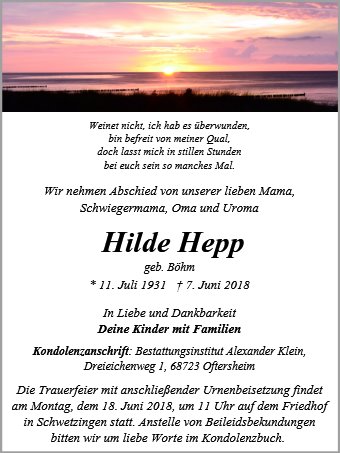 Hilda Hepp
