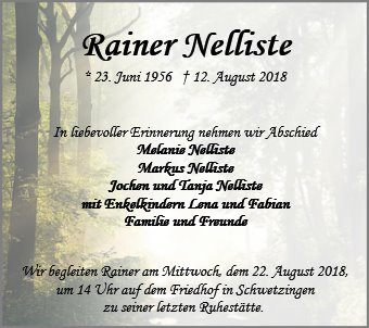 Rainer Nelliste