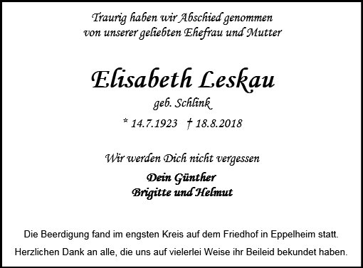 Elisabetha Leskau