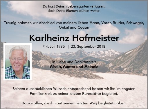 Karlheinz Hofmeister