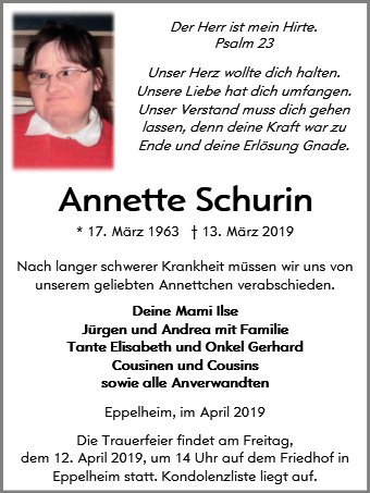 Annette Schurin