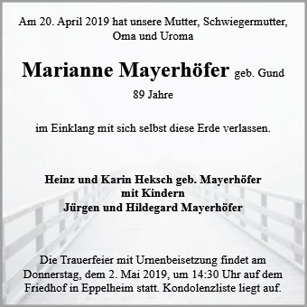 Marianne Mayerhöfer