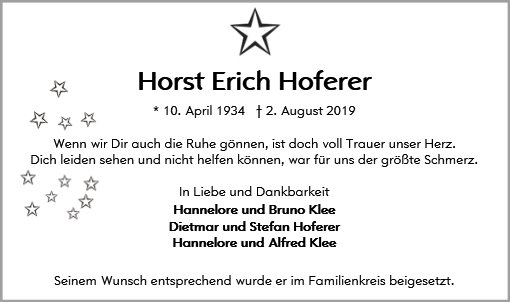 Horst Hoferer