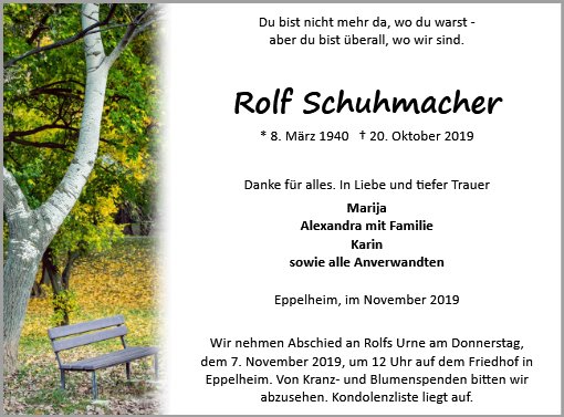 Rolf Schuhmacher