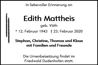 Edith Mattheis