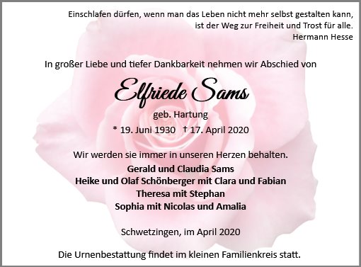 Elfriede Sams
