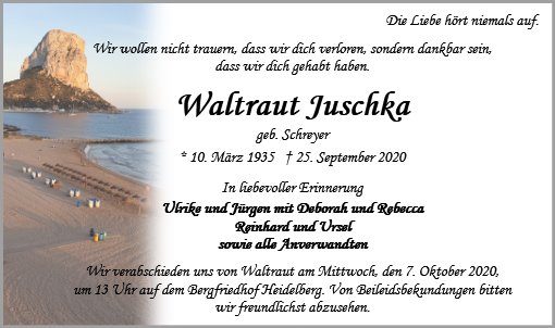Waltraut Juschka