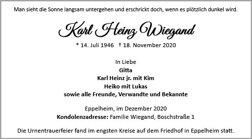 Karl Heinz Wiegand