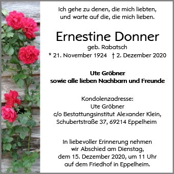 Ernestine Donner