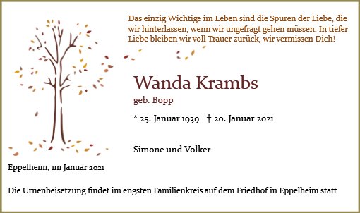 Wanda Krambs