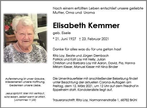 Elisabeth Kemmer