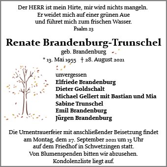 Renate Brandenburg-Trunschel