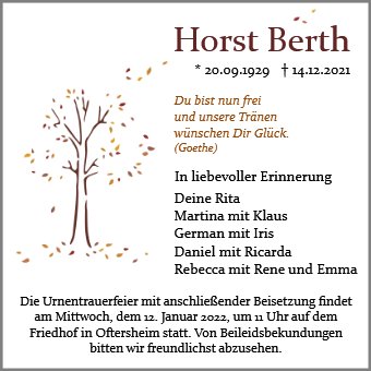 Horst Berth