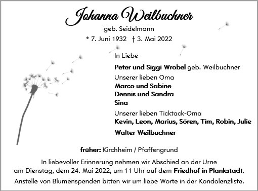 Johanna Weilbuchner