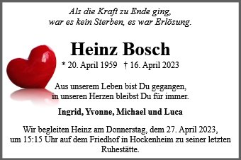 Heinz Bosch