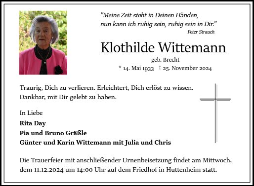 Klothilde Wittemann