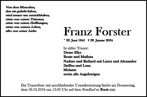 Franz Forster
