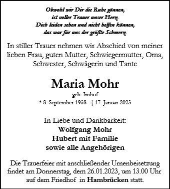 Maria Mohr