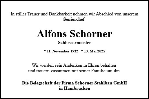 Alfons Schorner