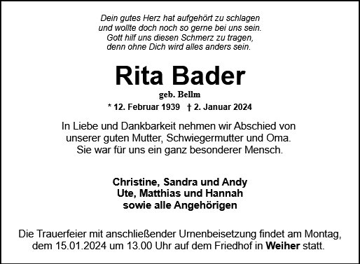 Rita Bader