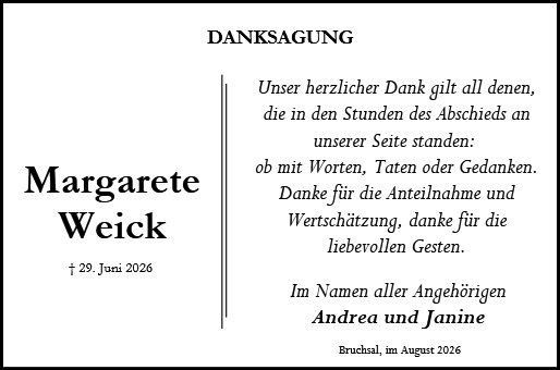 Margareta Weick