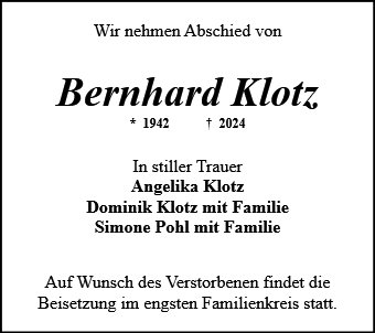 Bernhard Klotz