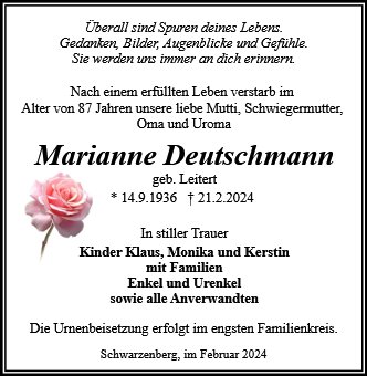 Marianne Deutschmann