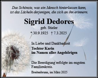 Sigrid Dedores