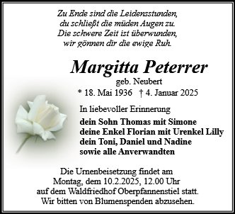 Margitta Peterrer