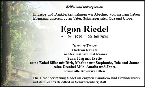 Egon Riedel