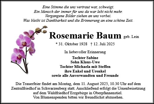 Rosemarie Baum