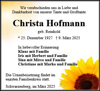 Christa Hofmann