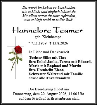 Hannelore Teumer