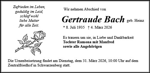 Gertraude Bach