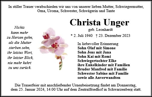 Christa Unger 