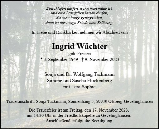 Ingrid Wächter