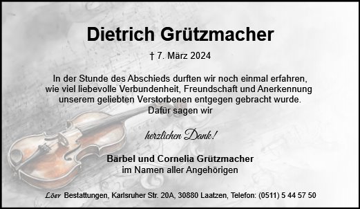 Dietrich Grützmacher