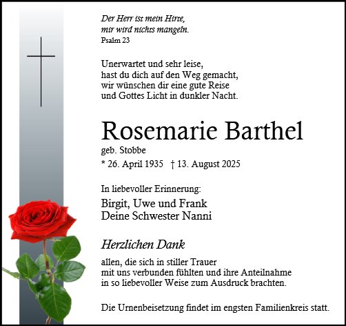 Rosemarie Barthel
