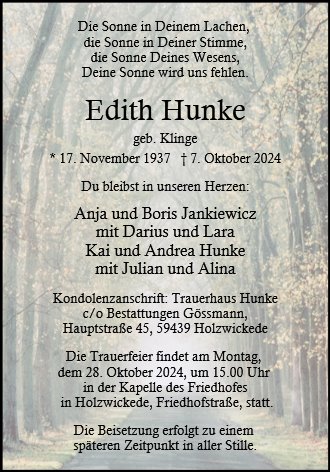 Edith Hunke