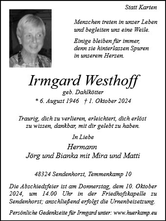 Irmgard Westhoff