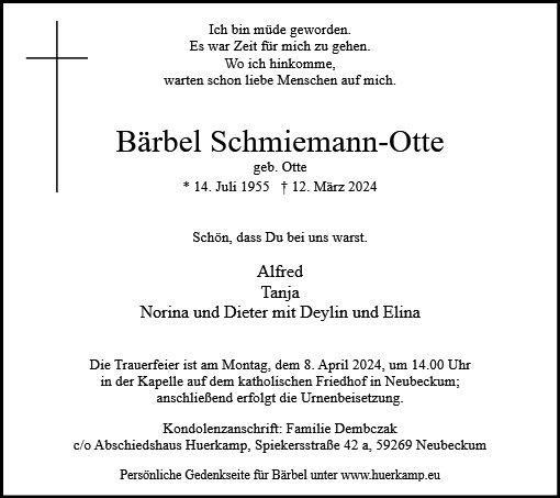 Bärbel Schmiemann-Otte