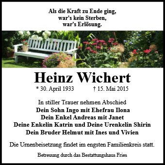 Heinz Wichert