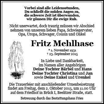 Fritz Mehlhase