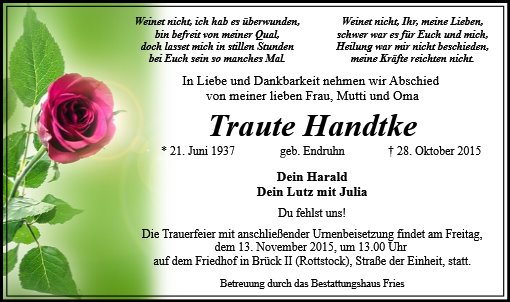 Traute Handtke