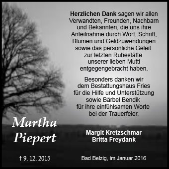 Martha Piepert