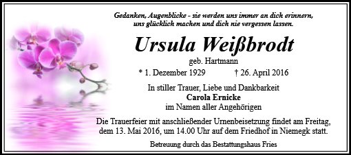 Ursula Weißbrodt